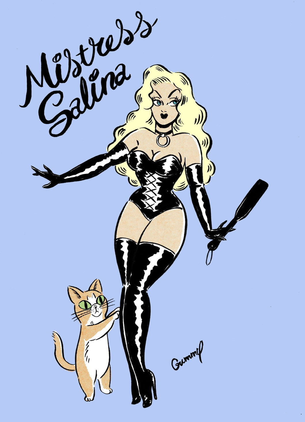 Mistress Salina Reign - A3 Blue Print